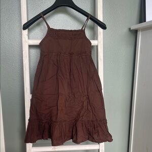 Cherokee Kids Casual Dress in Rich Brown